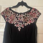 XScape black embroidered dress Photo 4