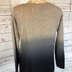 C By Bloomingdale's Dip Dyed Cashmere Asymmetrical Sweater black tan size XS Brown Photo 9