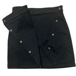 We The Free by Free People Black Mini Skirt with Snap Buttons Size 4 Photo 5