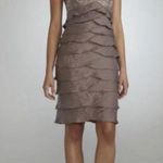 Camille La Vie  Short Shimmer Dress With Beading And Tiered Skirt Size 4 Photo 0