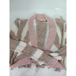 Est. 1946  Sweater Small White Pink Beige And White Long Striped Knit‎ Photo 1