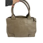Tory Burch Ella work tote/Large tan pebbled leather/neutral Leather- fair condi Photo 7