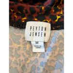 Peyton Jensen Women Animal Print Long Sleeve Crewneck Top Size M Relaxed Casual Photo 2