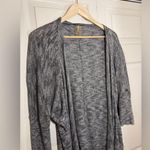 Calia by Carrie Underwood Heather Marled Dolman 3/4 Sleeve Open Cardigan Grey Gray Photo 2
