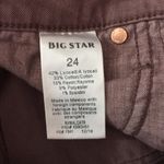 Big star NWT  Women's 24x25 Alex Cropped Skinny Jeans in Altair- Pink/Plum Mauve Photo 6