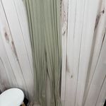 ZARA  Women’s Small Green Ribbed Jumpsuit Wide Leg Photo 1