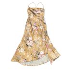 ASTR the Label Gaia Mustard Floral Midi Dress XS Photo 3