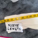 Free People  All About The Feels M Gauze Cotton Button Up Top Ivory Boho Peasant Photo 10