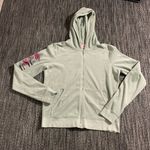 Juicy Couture  jacket Velour Floral Embellished full zip track Y2K Photo 0