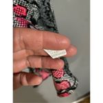 Boutique  Red Pink Snake Print 3/4 Flutter Sleeve Dress With Pockets 2X Photo 4