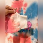Disney  Toy Story Tie Dye Pull Over Sweatshirt Pink Blue White XS Photo 8