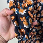 ByTimo Vintage Drape V Neck Dress Poppyfield Floral Black Womens XS Photo 9