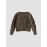 Commense The Next Morning Cardigan Brown Cropped Long Sleeve EUC Size S Photo 2