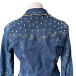 Romeo + Juliet Couture Romeo & Juliet Studded Cropped Denim Jacket, Sz M Photo 10