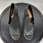 Lucky Brand  Jedrek Womens Wedge Size 11 Black Leather Open Toe Slip On Pump Heel Photo 8