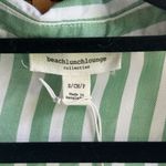 BeachLunchLounge  Green and White Striped Shirt Photo 2