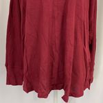 Sanctuary New  Cowl Neck Waffle Knit Tunic Top Long Sleeve Shirt Burgundy Photo 4