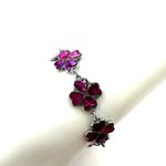 Pink abalone four leaf clover shamrock bracelet Photo 2