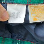 Pendleton Vintage 100% Virgin Wool Plaid Skirt in Green and Blue size 8 Photo 5