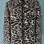Peck & Peck  Collection 14 Black White Zip Abstract Animal Print Bold Statement Photo 1