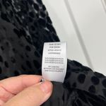 Good American Size 4 Black Sheer Bliss Burnout Velvet Leopard Print Wrap Top Photo 8