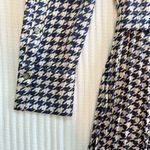Birgitte Herskind Houndstooth Longsleeve Midi Dress Blue Size 12 Photo 11