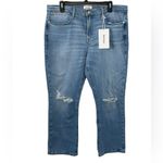 frame denim NWT Frame‎ Le High Straight Demarco Rips Denim Blue Jeans Size 33 Photo 2