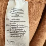 J.Crew  365 Juliette collarless sweater-blazer cotton wool blend camel size S Photo 10