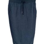 prAna  Cozy Up Midi Skirt in Nautical Heather Navy Blue size XS Cozy Stretch Photo 2