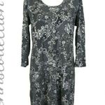 Soma  Paisley Black White Long Sleeve Small Dress Photo 1