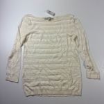 Loft  Textured Knit Top Layering Long Sleeve Boat Neck‎ Sweater XS flawed Photo 0