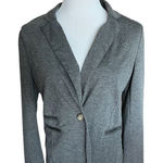 Cato Womens  Ponte Knit Jersey Dress Blazer in Charcoal - Sz M Photo 0