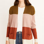 Madewell  Walker Cardigan Womens Colorblock Open‎ Front Sweater Pockets Size M Photo 0
