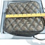 simply styled Simply Vera Vera Wang Quilted Snake Embossed Crossbody Bag Black Chain Strap Photo 8