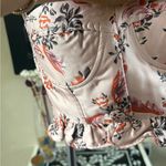 Endless Rose Anthropologie  Floral Strapless Bustier Embroidered Top Photo 5