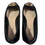 Michael Kors MK Fulton Women's Flat Moccasins Black Suede Quilted Size 6 Gold Photo 4