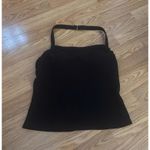 Lands End Halter Tank Swim Top Size 12 Black Photo 0