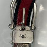 Brighton Leather Reversible Belt Black & Red Croc Embossed 32 Photo 5