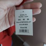 MTV Cropped Ugly Christmas Sweater XS Hoodie Red Photo 3