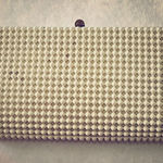 Vintage Garay White & Cream Clutch White Photo 0