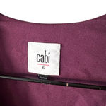 CAbi Purple Blue Paisley Midi Wrap Dress Size 6 Photo 5