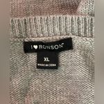 I Heart Ronson  Gray Sweater with Dog Design Photo 2