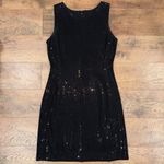 St. John  Couture by Marie Gray Sequin Knit Elegant Black Sleeveless Dress Photo 7