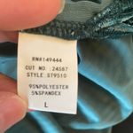 Ember Velvet Cardigan Green Women's Size L Long Sleeve Open Front Sweater Photo 6