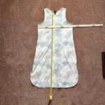 Tahari  Dress Lg Sleeveless Pullover Midi Stretchy Tropical Palm Leaves Hawaiian Photo 4