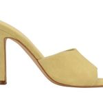 Guess  Yellow Padded Hambree 1191221 Square Toe Leather Heels Women’s Sz 6 Photo 3