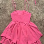 SheIn Mod Tie Shoulder Layered Cami Dress Photo 2