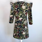 Philosophy Green Floral Ruffle Sleeve Dress Photo 6