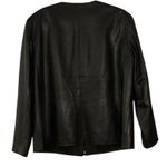 Liz Claiborne Elizabeth by Black Leather Jacket Size 1X Photo 1