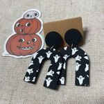 Little Ghost Print Earrings Photo 0